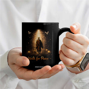 Walk for Peace Lantern Path Coffee Mug Monk and Aloka the Dog Spiritual Journey TS02 Print Your Wear