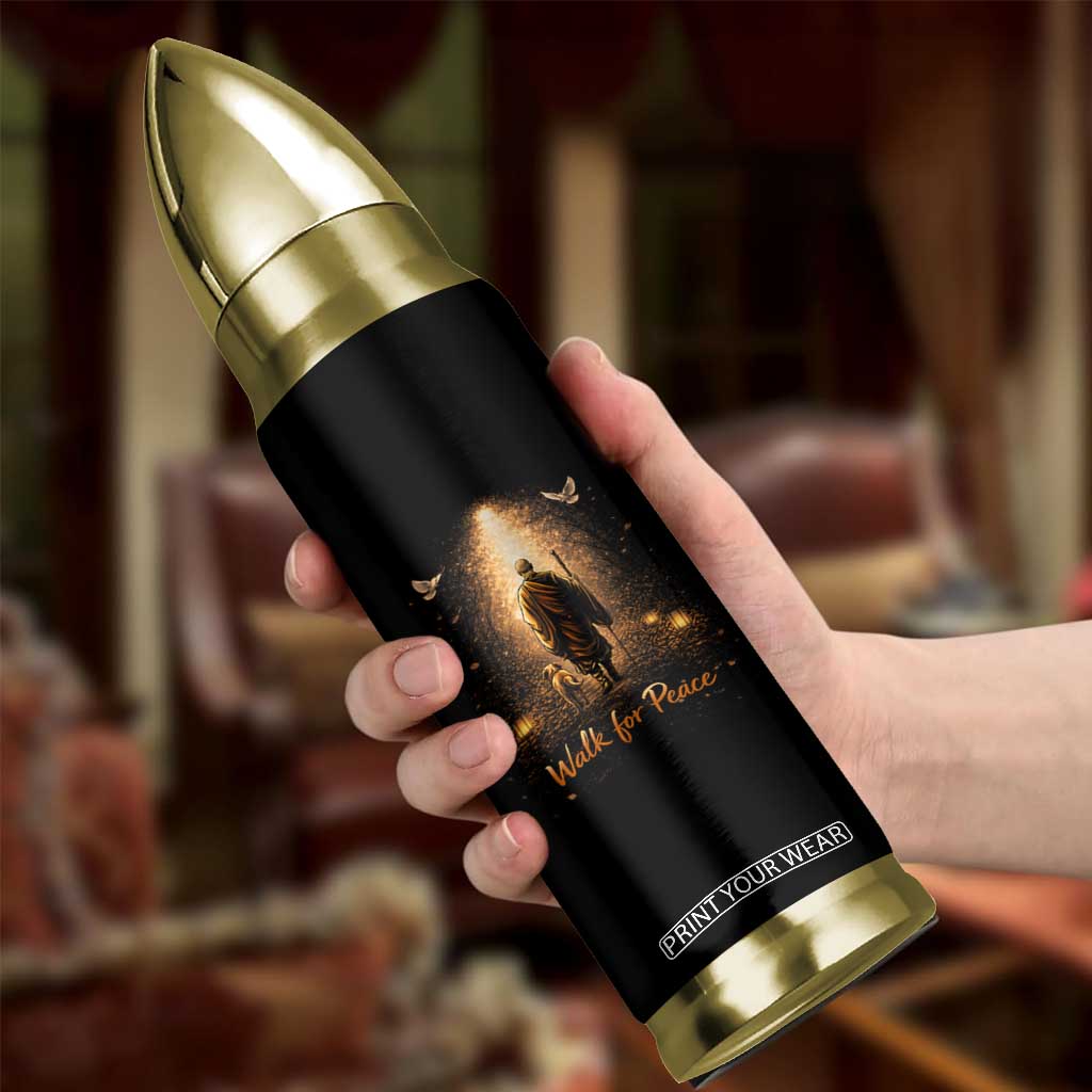 Walk for Peace Lantern Path Bullet Tumbler Monk and Aloka the Dog Spiritual Journey TS02 Print Your Wear