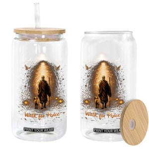 Walk for Peace Lantern Path Glass Can Monk and Aloka the Dog Spiritual Journey TS02 Print Your Wear