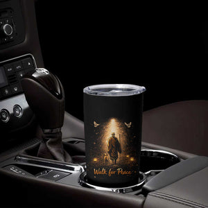 Walk for Peace Lantern Path Tumbler Cup Monk and Aloka the Dog Spiritual Journey TS02 Print Your Wear