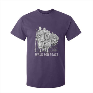 Walk for Peace Walking Monks and Aloka the Dog T Shirt For Kid Buddhist Mindfulness Spiritual Religious Faith TS02 Purple Print Your Wear