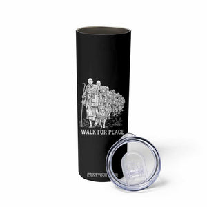 Walk for Peace Walking Monks and Aloka the Dog Skinny Tumbler Buddhist Mindfulness Spiritual Religious Faith TS02 Print Your Wear