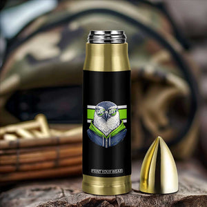 Cool Hawk Wearing Hoodie Graphic Bullet Tumbler Game Day Swagger TS02 Print Your Wear