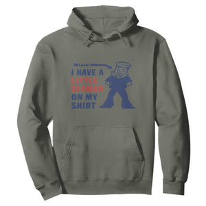 Funny Sailor Pun Hoodie I Have Little Seaman on My Shirt Retro Humor TS02 Military Green Print Your Wear