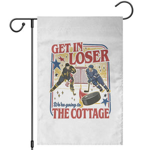 Get In Loser We’re Going To The Cottage Garden Flag Hockey Romance LGBT Retro Summer Road Trip TS02 White Print Your Wear