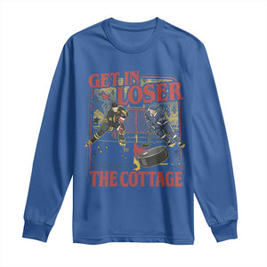 Get In Loser We’re Going To The Cottage Long Sleeve Shirt Hockey Romance LGBT Retro Summer Road Trip TS02 Royal Blue Print Your Wear