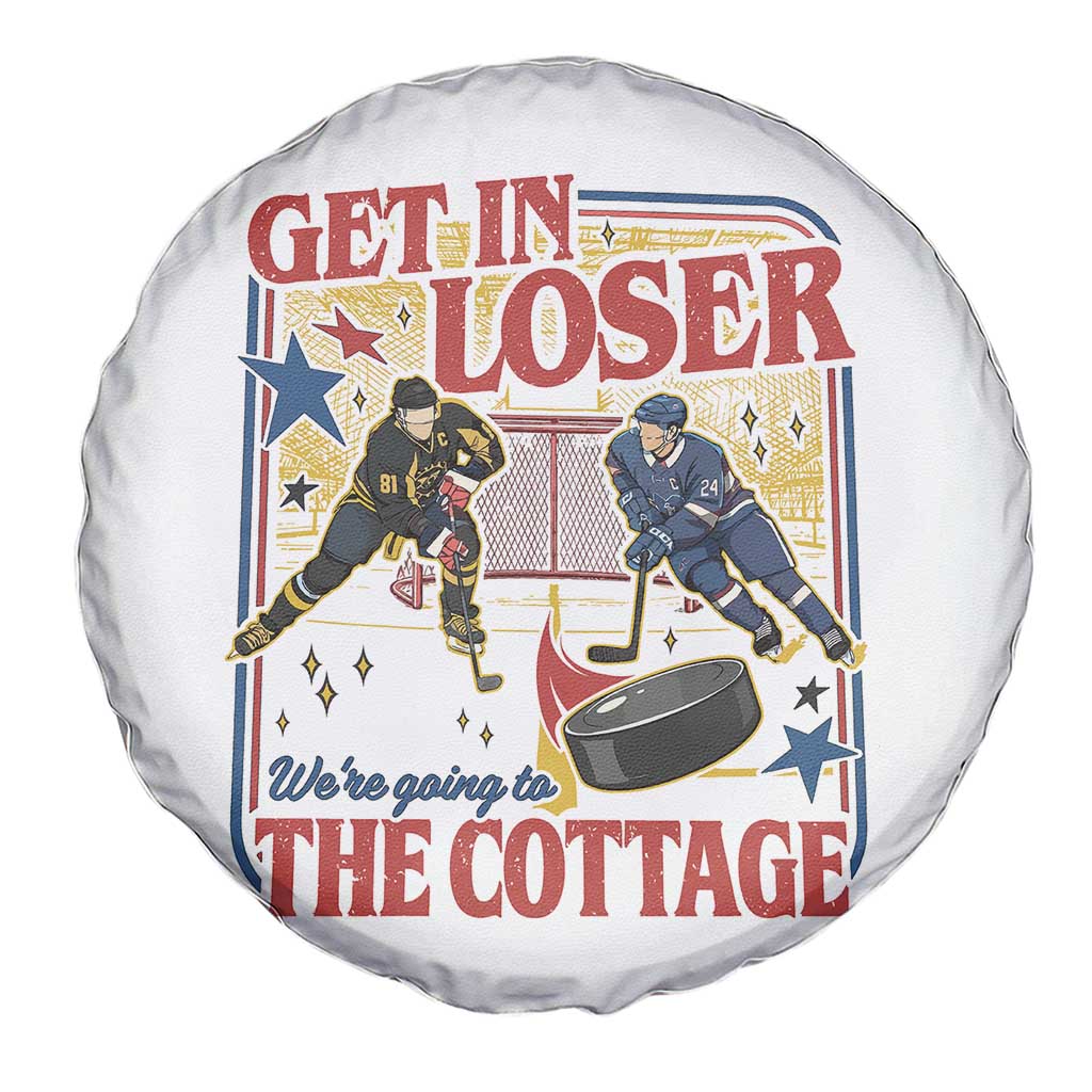 Get In Loser We’re Going To The Cottage Spare Tire Cover Hockey Romance LGBT Retro Summer Road Trip TS02 Print Your Wear