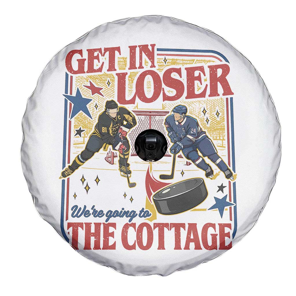 Get In Loser We’re Going To The Cottage Spare Tire Cover Hockey Romance LGBT Retro Summer Road Trip TS02 Print Your Wear