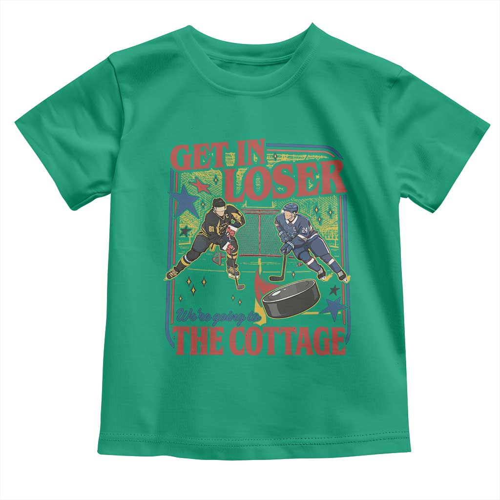 Get In Loser We’re Going To The Cottage Toddler T Shirt Hockey Romance LGBT Retro Summer Road Trip TS02 Irish Green Print Your Wear