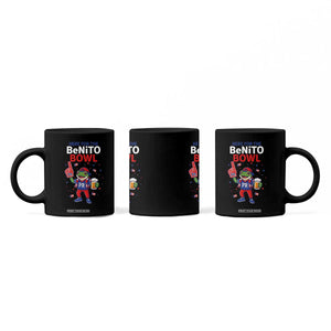 Funny Benito Bowl Puerto Rican Football Coffee Mug Coquí Frog Music Fan with Beer and Foam Finger TS02 Print Your Wear