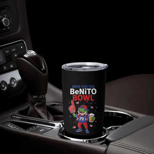 Funny Benito Bowl Puerto Rican Football Tumbler Cup Coquí Frog Music Fan with Beer and Foam Finger TS02 Print Your Wear