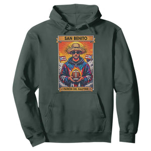 Funny San Benito Patron del Halftime Hoodie Bowl 2026 Puerto Rican Football Music Fan TS02 Dark Forest Green Print Your Wear