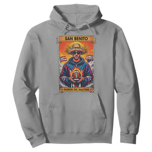 Funny San Benito Patron del Halftime Hoodie Bowl 2026 Puerto Rican Football Music Fan TS02 Sport Gray Print Your Wear