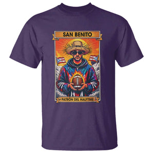 Funny San Benito Patron del Halftime T Shirt Bowl 2026 Puerto Rican Football Music Fan TS02 Purple Print Your Wear