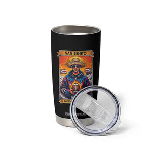 Funny San Benito Patron del Halftime Tumbler Cup Bowl 2026 Puerto Rican Football Music Fan TS02 Print Your Wear