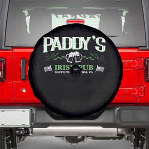 Funny St Patricks Day Drinking Spare Tire Cover Paddy Irish Pub TS02 Black Print Your Wear