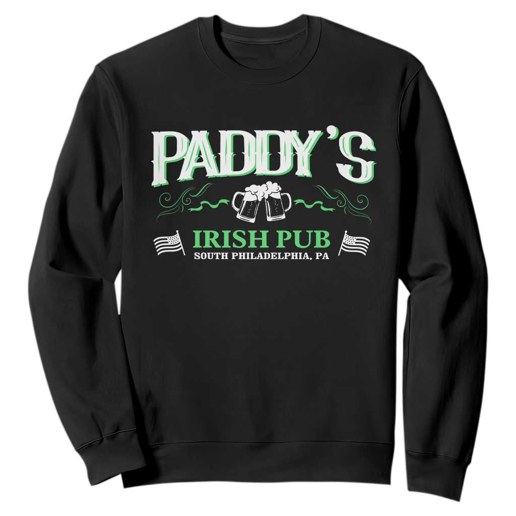 Funny St. Patricks Day Drinking Sweatshirt Paddy Irish Pub TS02 Black Printyourwear