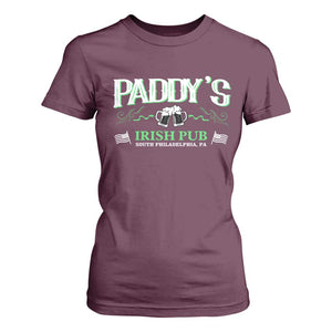 Funny St Patricks Day Drinking T Shirt For Women Paddy Irish Pub TS02 Maroon Print Your Wear