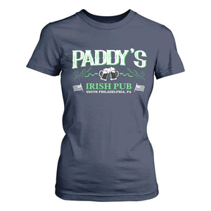 Funny St Patricks Day Drinking T Shirt For Women Paddy Irish Pub TS02 Navy Print Your Wear
