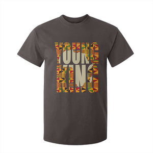 African Kente Young King T Shirt For Kid TS02 Dark Chocolate Print Your Wear