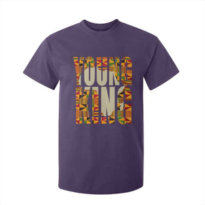 African Kente Young King T Shirt For Kid TS02 Purple Print Your Wear