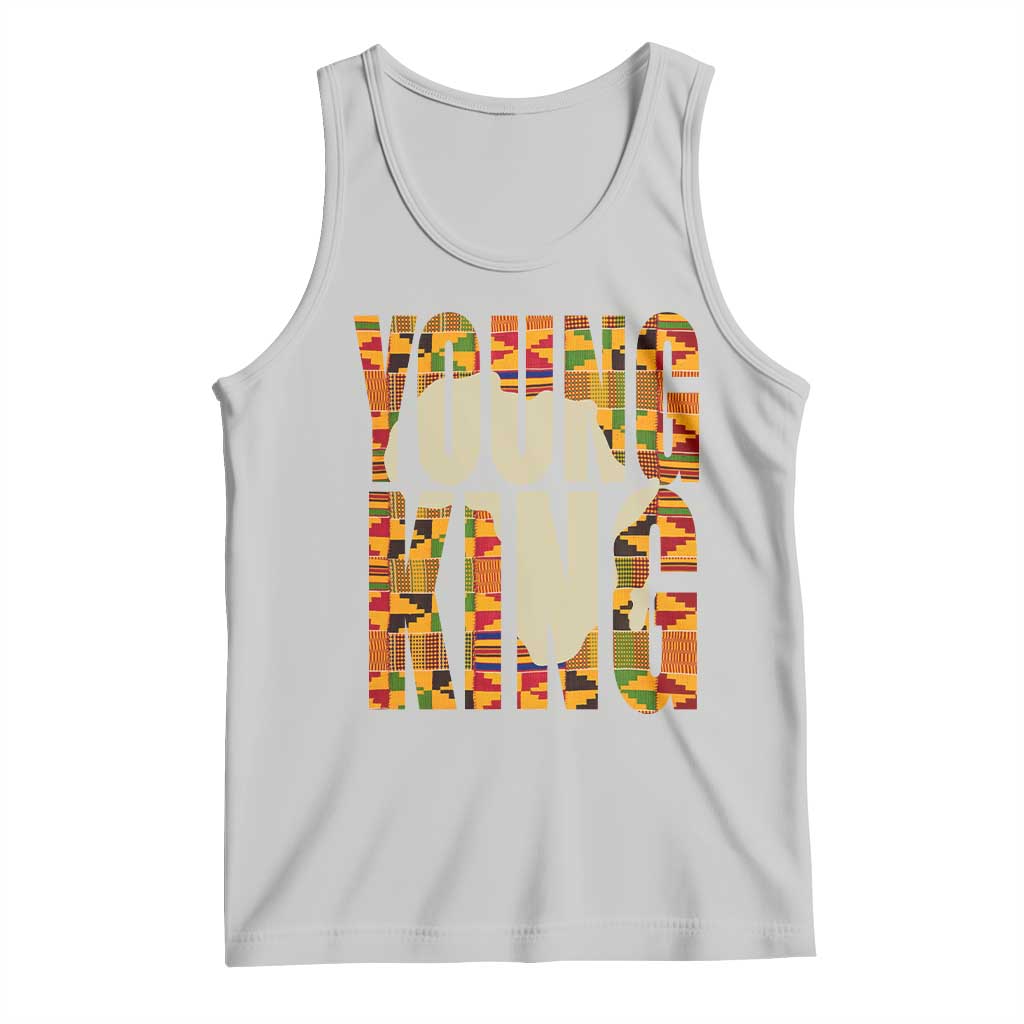 African Kente Young King Tank Top TS02 Ash Print Your Wear