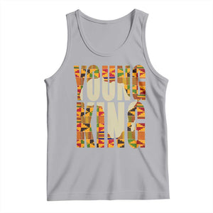 African Kente Young King Tank Top TS02 Athletic Heather Print Your Wear