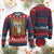 African Kente Ugly Christmas Sweater Young King for Boys Men TS02 Burgundy Print Your Wear