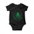 Funny St Patricks Day Bigfoot Baby Onesie Sasquatch Shamrock Paddys Irish TS02 Black Print Your Wear