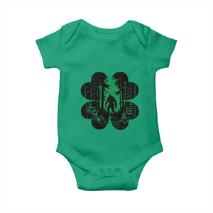 Funny St Patricks Day Bigfoot Baby Onesie Sasquatch Shamrock Paddys Irish TS02 Irish Green Print Your Wear