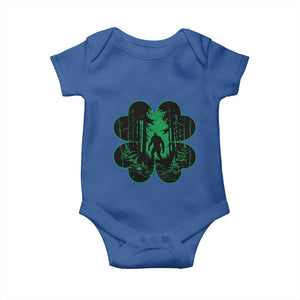 Funny St Patricks Day Bigfoot Baby Onesie Sasquatch Shamrock Paddys Irish TS02 Royal Blue Print Your Wear