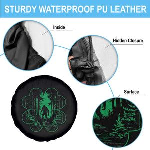 Funny St Patricks Day Bigfoot Spare Tire Cover Sasquatch Shamrock Paddys Irish TS02 Print Your Wear