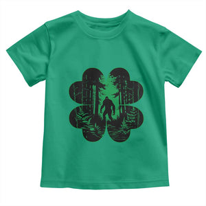 Funny St Patricks Day Bigfoot Toddler T Shirt Sasquatch Shamrock Paddys Irish TS02 Irish Green Print Your Wear