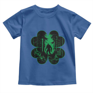 Funny St Patricks Day Bigfoot Toddler T Shirt Sasquatch Shamrock Paddys Irish TS02 Royal Blue Print Your Wear