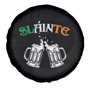 Funny St Patricks Day Drinking Spare Tire Cover Slainte Irish Cheers TS02 Print Your Wear