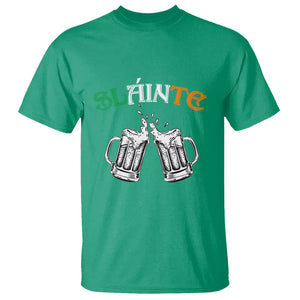Funny St. Patricks Day Drinking T Shirt Slainte Irish Cheers TS02 Irish Green Printyourwear