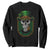 Irish Skull Sweatshirt Slainte Cheers Funny St. Patricks Day Drinking Lover TS02 Black Printyourwear