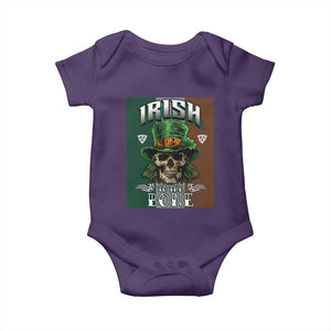 Irish Skull Baby Onesie Irish To The Born TS02 Purple Print Your Wear