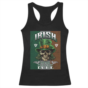 Irish Skull Racerback Tank Top Irish To The Born TS02 Black Print Your Wear