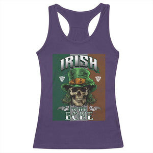 Irish Skull Racerback Tank Top Irish To The Born TS02 Purple Print Your Wear