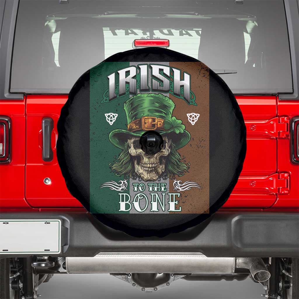 Irish Skull Spare Tire Cover Irish To The Born TS02 Black Print Your Wear