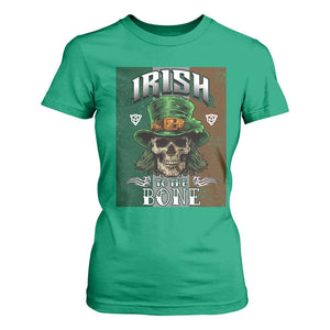 Irish Skull T Shirt For Women Irish To The Born TS02 Irish Green Print Your Wear