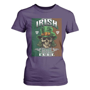 Irish Skull T Shirt For Women Irish To The Born TS02 Purple Print Your Wear