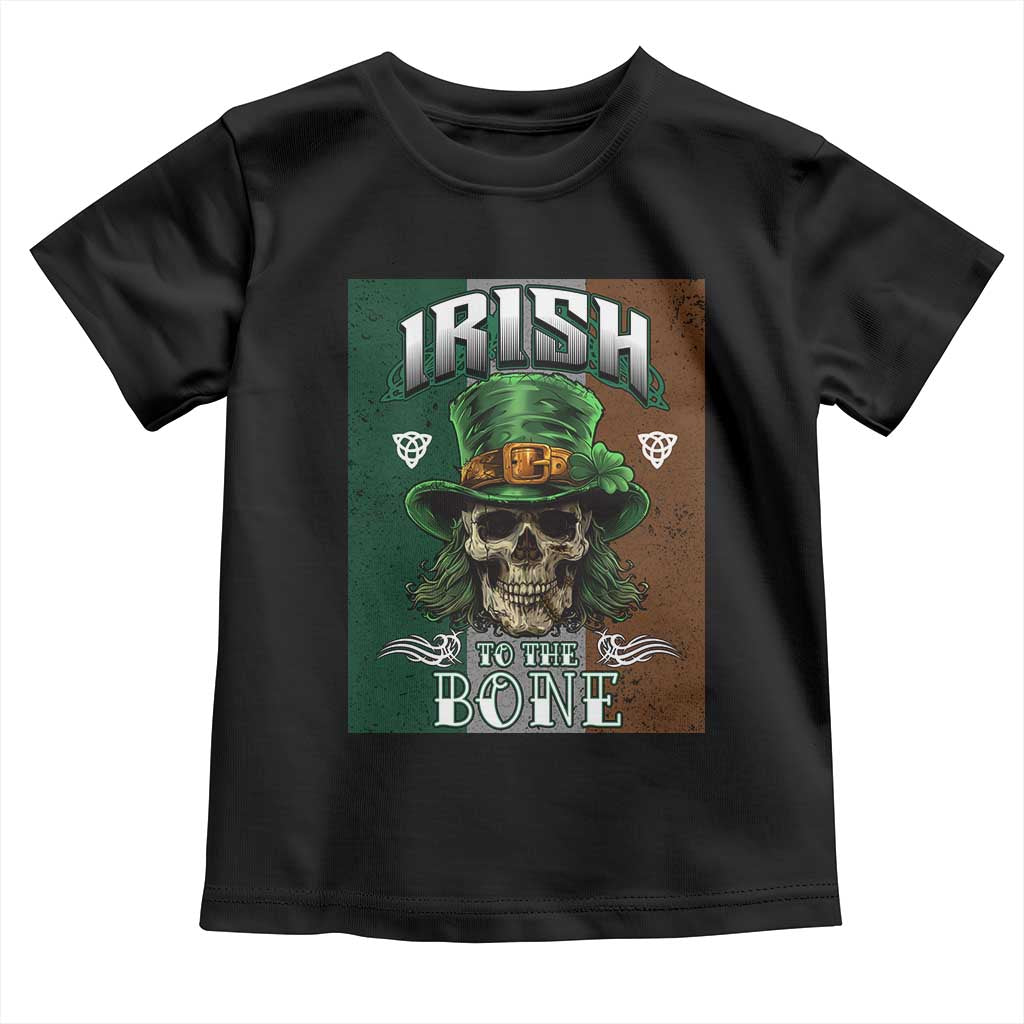 Irish Skull Toddler T Shirt Irish To The Born TS02 Black Print Your Wear