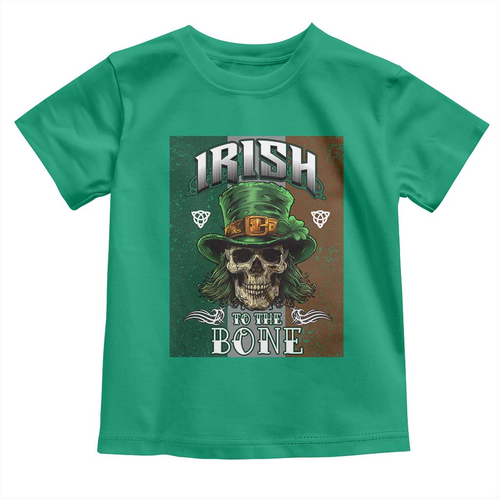 Irish Skull Toddler T Shirt Irish To The Born TS02 Irish Green Print Your Wear