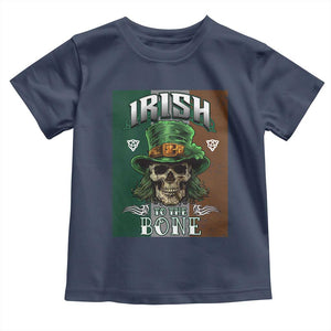 Irish Skull Toddler T Shirt Irish To The Born TS02 Navy Print Your Wear