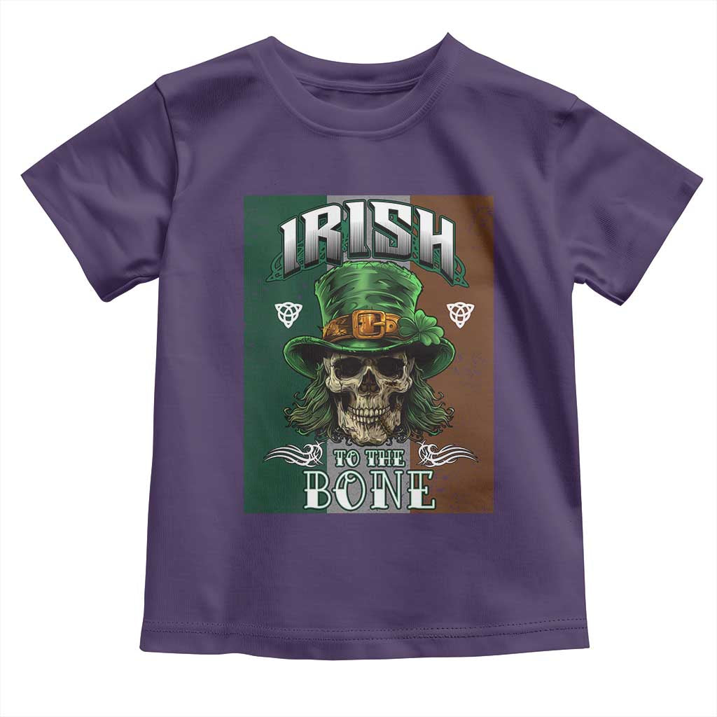 Irish Skull Toddler T Shirt Irish To The Born TS02 Purple Print Your Wear