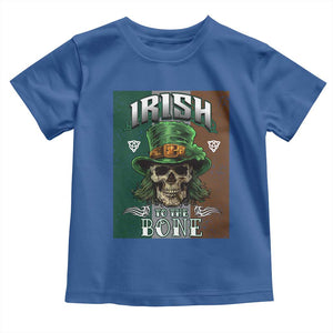Irish Skull Toddler T Shirt Irish To The Born TS02 Royal Blue Print Your Wear