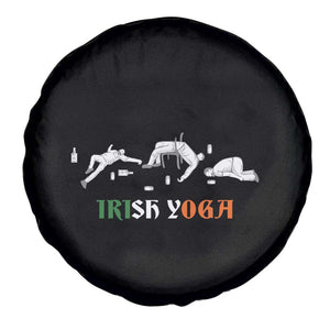 Funny St Patricks Day Drinking Spare Tire Cover Irish Yoga Drunk Poses TS02 Print Your Wear