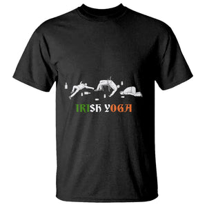 Funny St. Patricks Day Drinking T Shirt Irish Yoga Drunk Poses TS02 Black Printyourwear